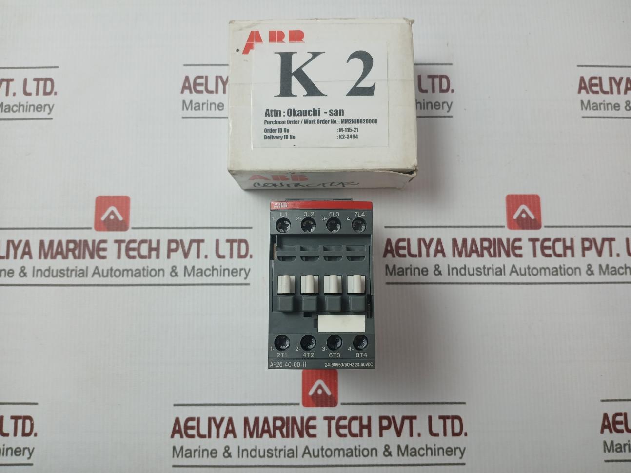 Abb Af26-40-00-11 Contactor 24–60 Vac 55A 50/60Hz Awg 6–16 1.5Kv