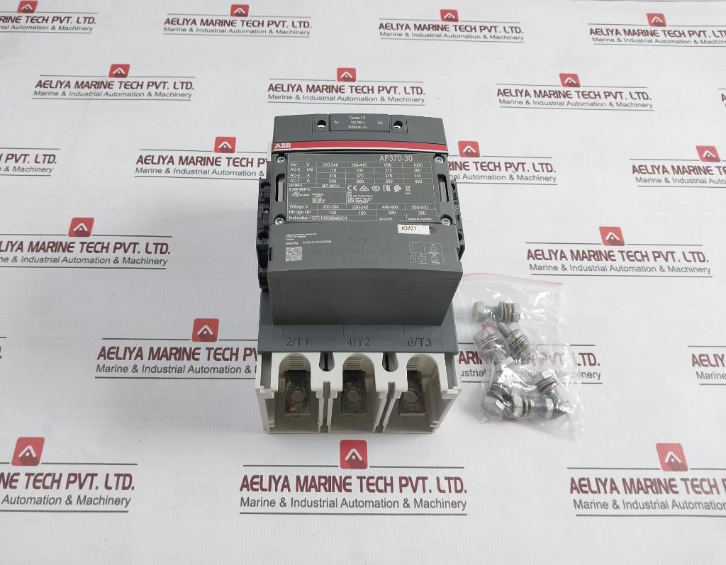 Abb Af370-30 Contactor 1000V 1Sfc100008M0201 100–250V Ac/Dc 50/60 Hz 16A