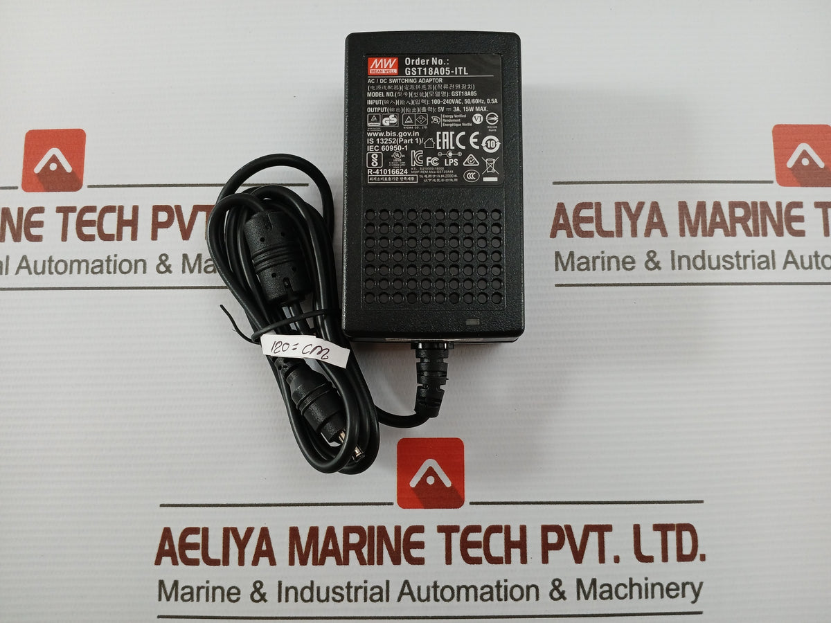 Ac-Dc-Switching-Adaptor-Mean-Well-Input-100-240Vac-50-60Hz-0-5A-Gst18A05-209917-1