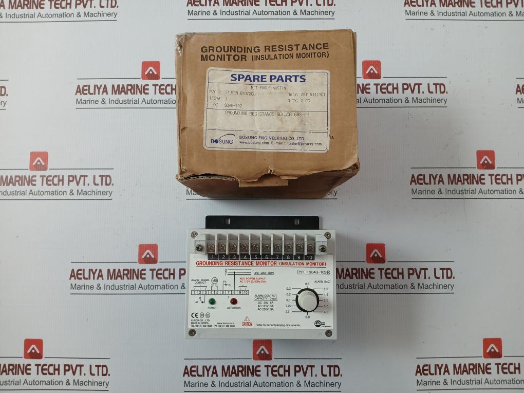 Ac 110v 50/60hz 5va Sbag-102 Grounding Resistance Monitor By Luxco - 850 Gm