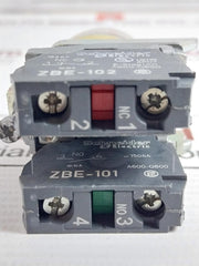 Ac15 240v 3a Schneider Electric Zbe-102 Push Button/E-Stop Unit