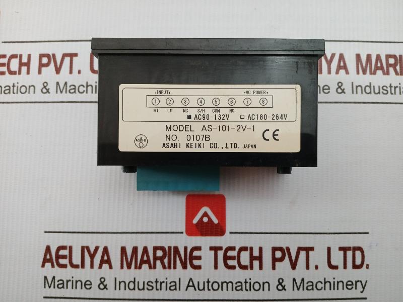 Ac90-132v By Asahi Keiki Digital Panel Meter Part No. As-101-2v-1