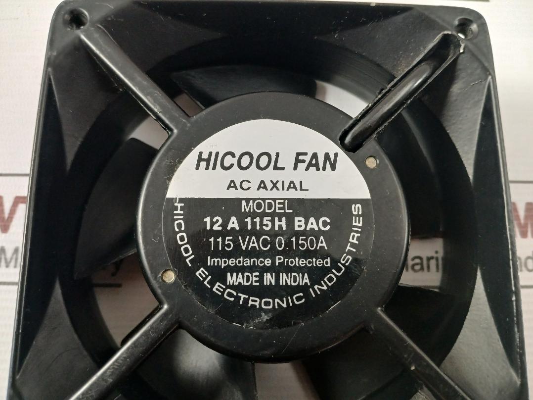 Ac Axial Fan Hicool Part No. 12 A 115h Bac 115vac/0.150a