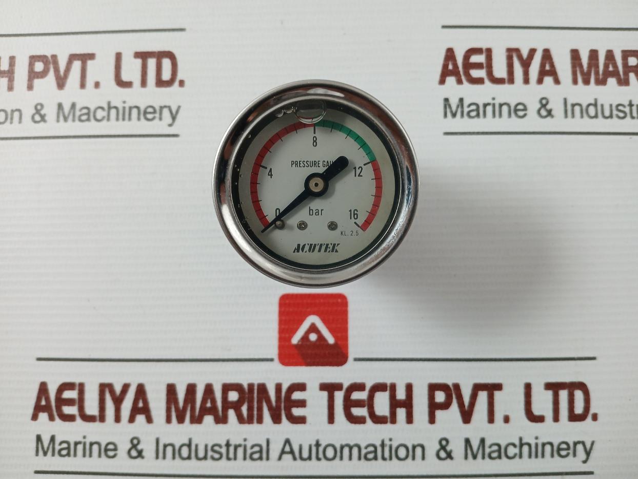 Acutek 62M4001 Pressure Gauge 0-16 Bar