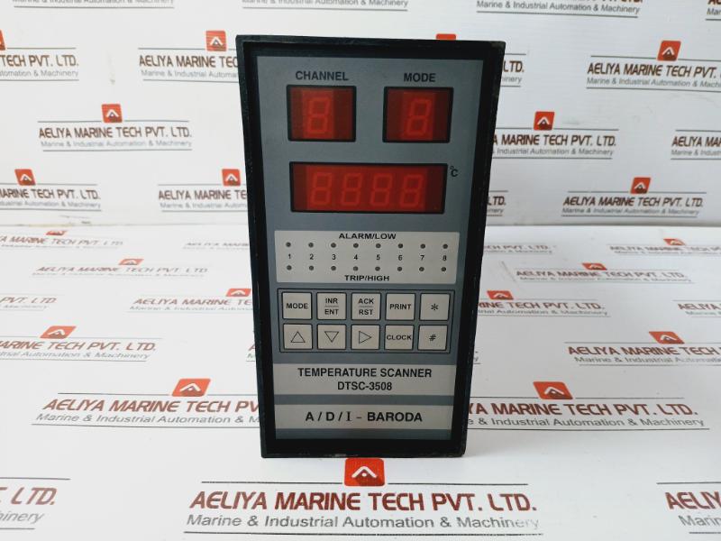 Adi Controls Dtsc-3508 Temperature Scanner Pt-100 Range 200°C