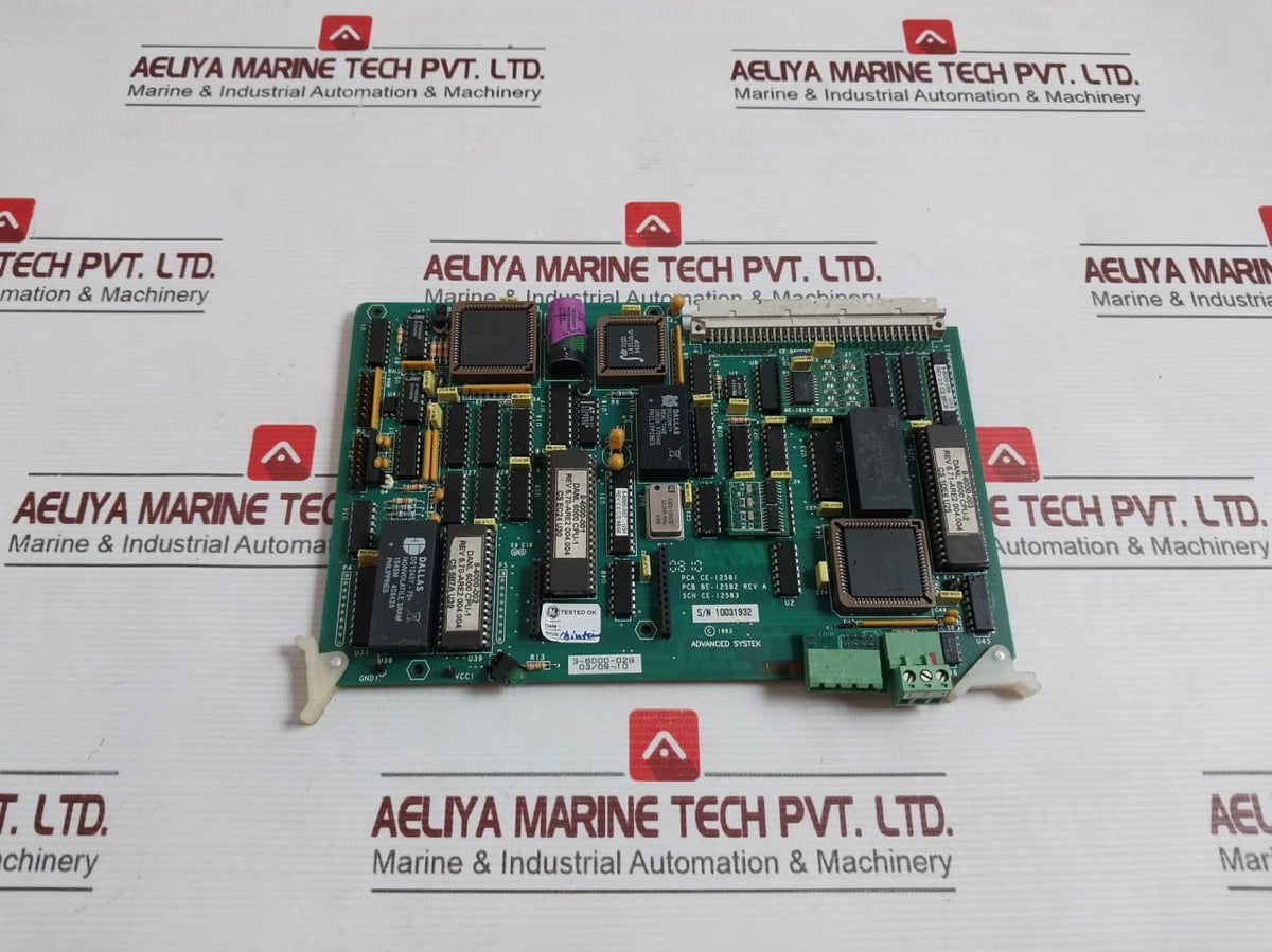 Advanced Systek 4-6000-029 Printed Circuit Board For Cpu Pcb Be-12582 ...