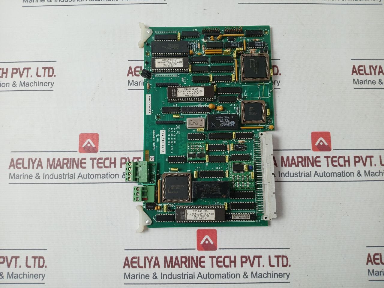 Advanced Systek 4-6000-029 Printed Circuit Board Cpu Pcb Be-12582 Rev A