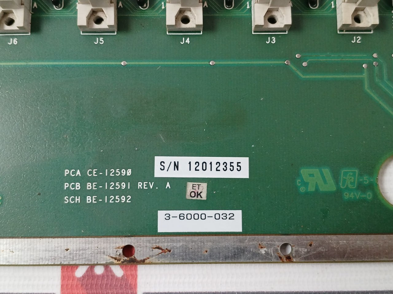 Advanced Systek 4-6000-032 Backplane Module Pcb Rev.A 94V-0