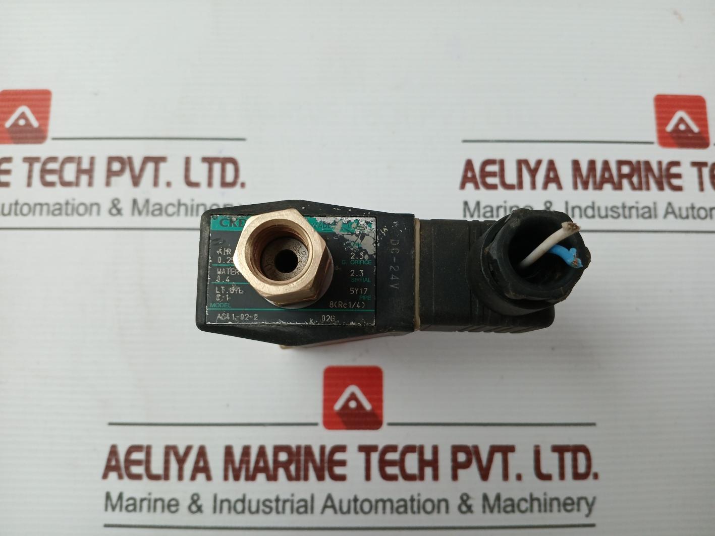 Part No. Ag4 1-02-2 02G Solenoid Valve 24vdc Pipe-8(Rc1/4) By Ckd