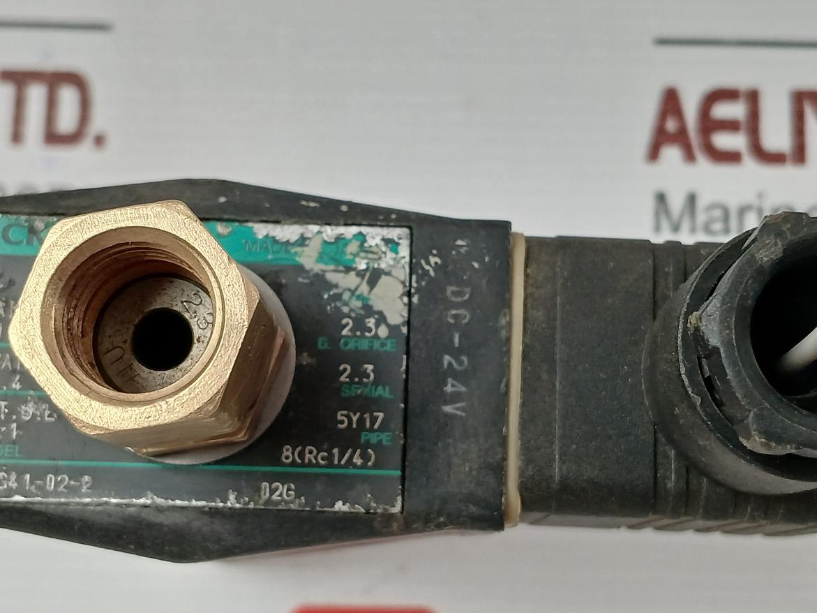 Part No. Ag4 1-02-2 02G Solenoid Valve 24vdc Pipe-8(Rc1/4) By Ckd