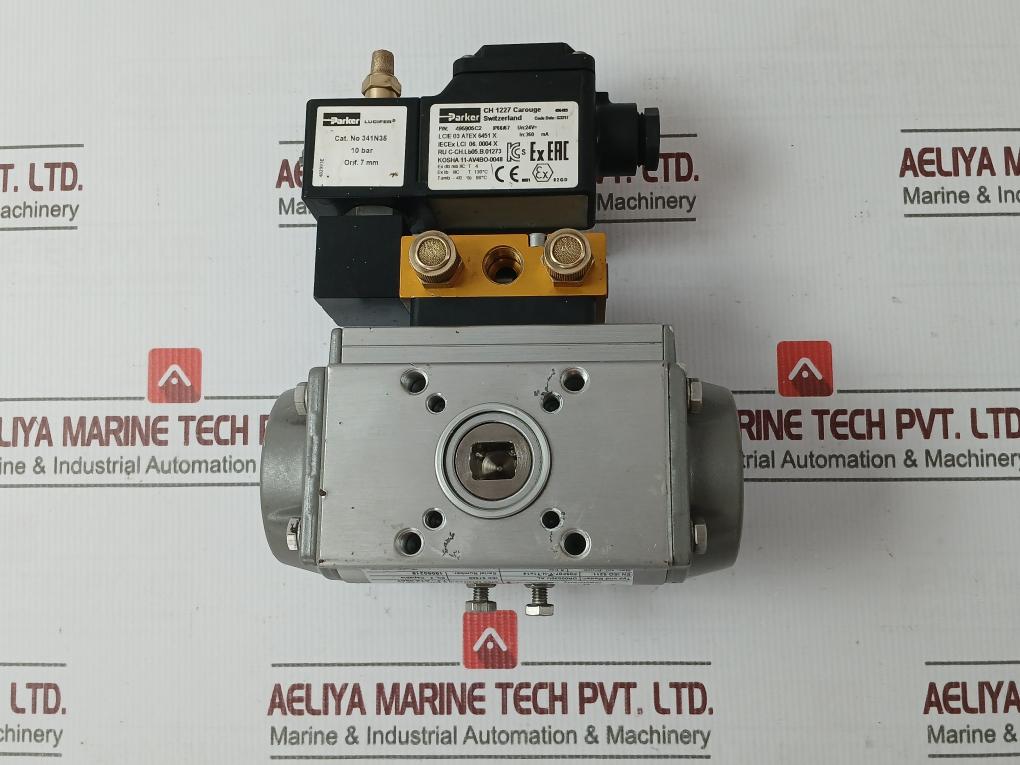 Air Torque Dr00030U Al Pneumatic Actuator 8 Bar Ip66 / Ip67 24V Dc 360 Ma