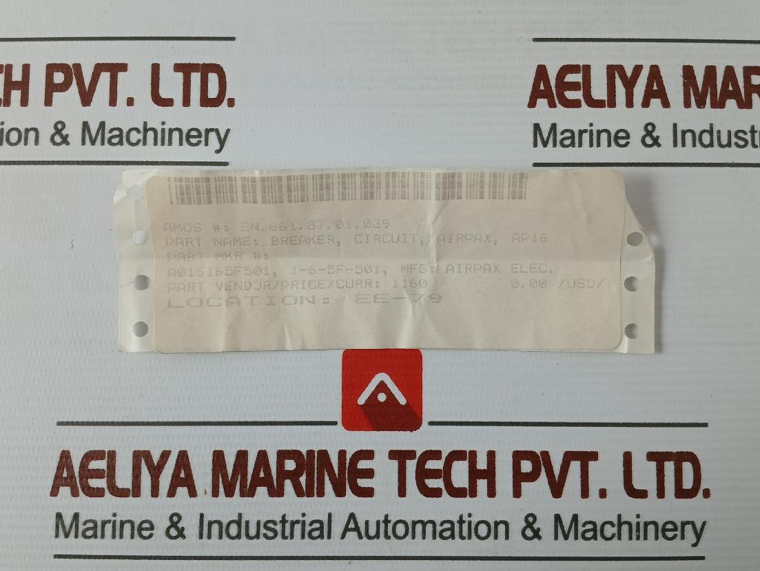 Airpax Ap16 1-65F-501 Magnetic Circuit Breaker 50/60Hz