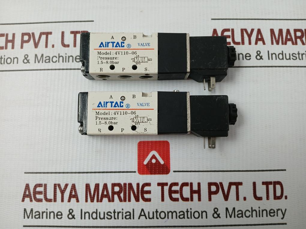 Airtac 4v110-06 Pneumatic Directional Valve 24v 2.5w