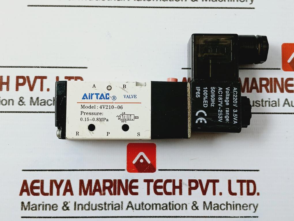 Airtac 4V210-06 Solenoid Air Valve Ac220V 3.5Va