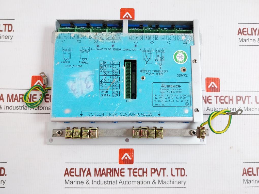 Al-100/Ai8ex Autronica 12v -20 +70c Analog Input Node Pressure Transducer Module - Used