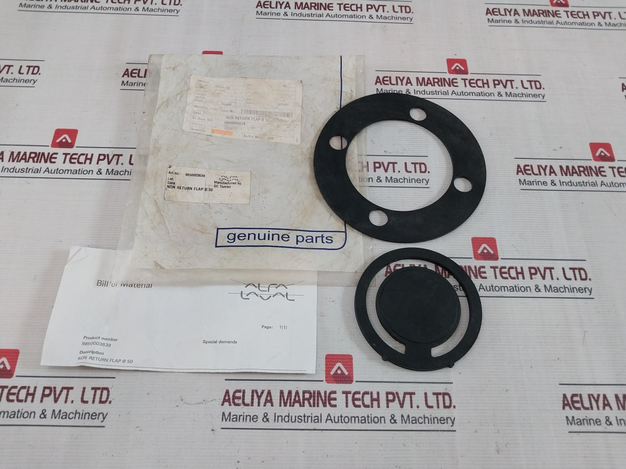 Alfa Laval 9850003639 Non Return Flap Disc Set