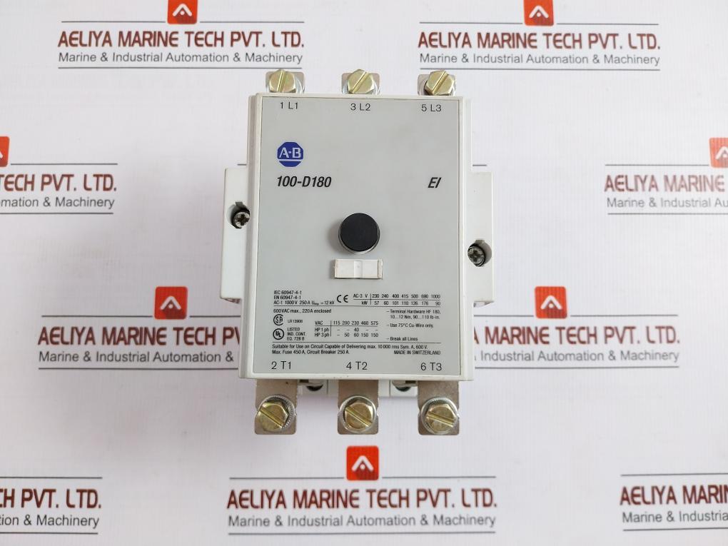 Allen-Bradley 100-D180 Contactor 1000v 250a 12kv
