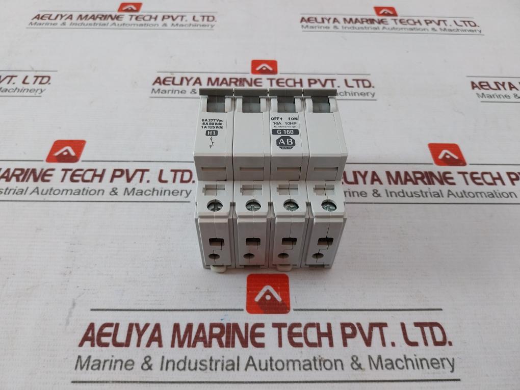 Allen-bradley 1492-acb Miniature Circuit Breaker Ser B 16A 10Hp Ac 480Y/277V