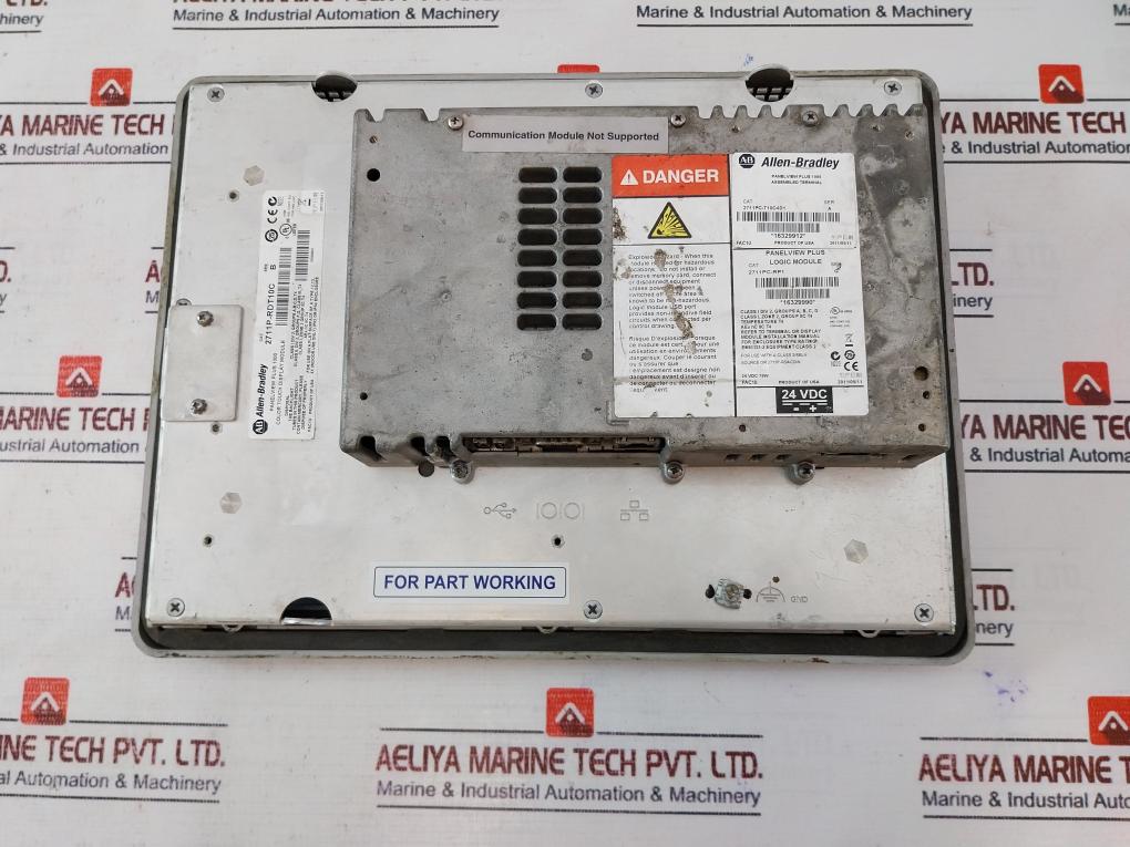 Allen-bradley 2711P-rdt10C Panel View Plus Display Module (Not Working)