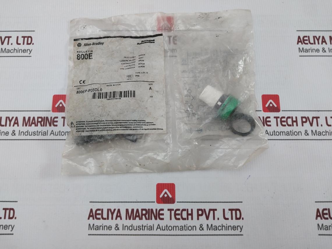 Allen-bradley 800Ep-p33Dl0 Green Pilot Light Ip66
