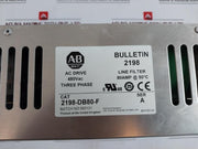 Allen Bradley 2198-db80F Ac Drive 480Vac 3 Phase 80 @ 50°C Line Filter