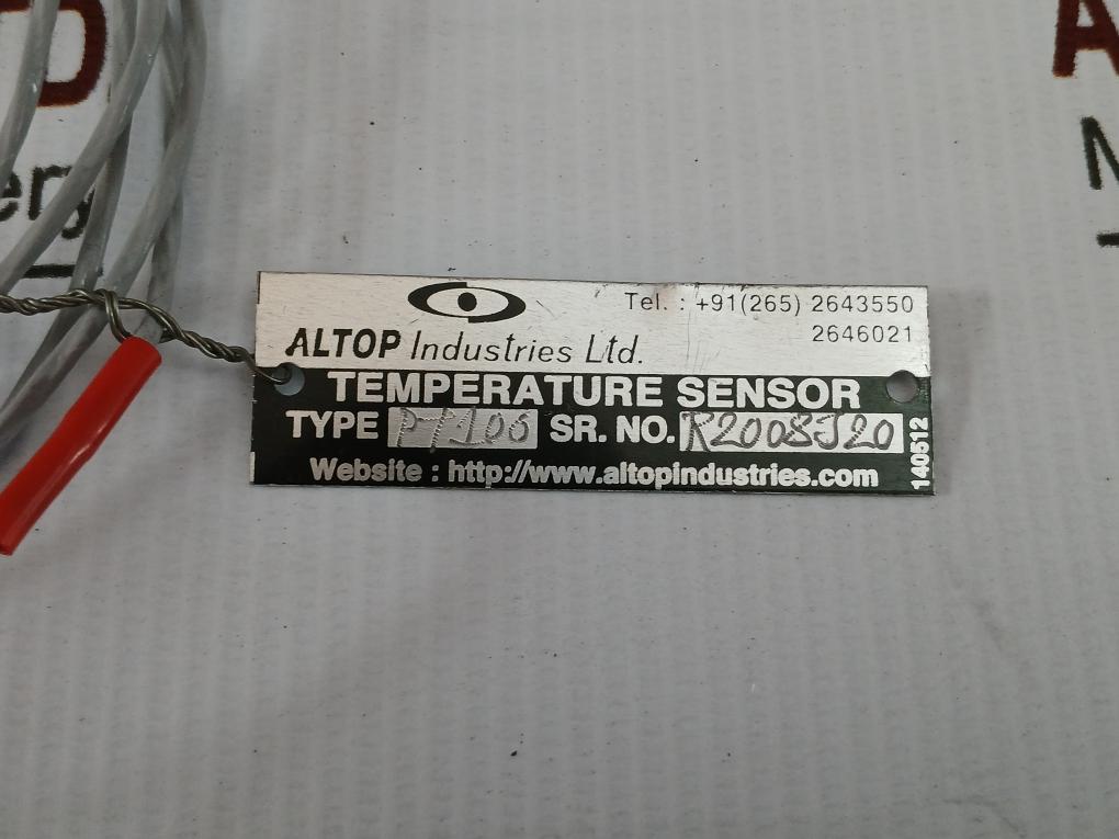 Altop Industries Pt100 Cable Length 2 Meter Temperature Sensor