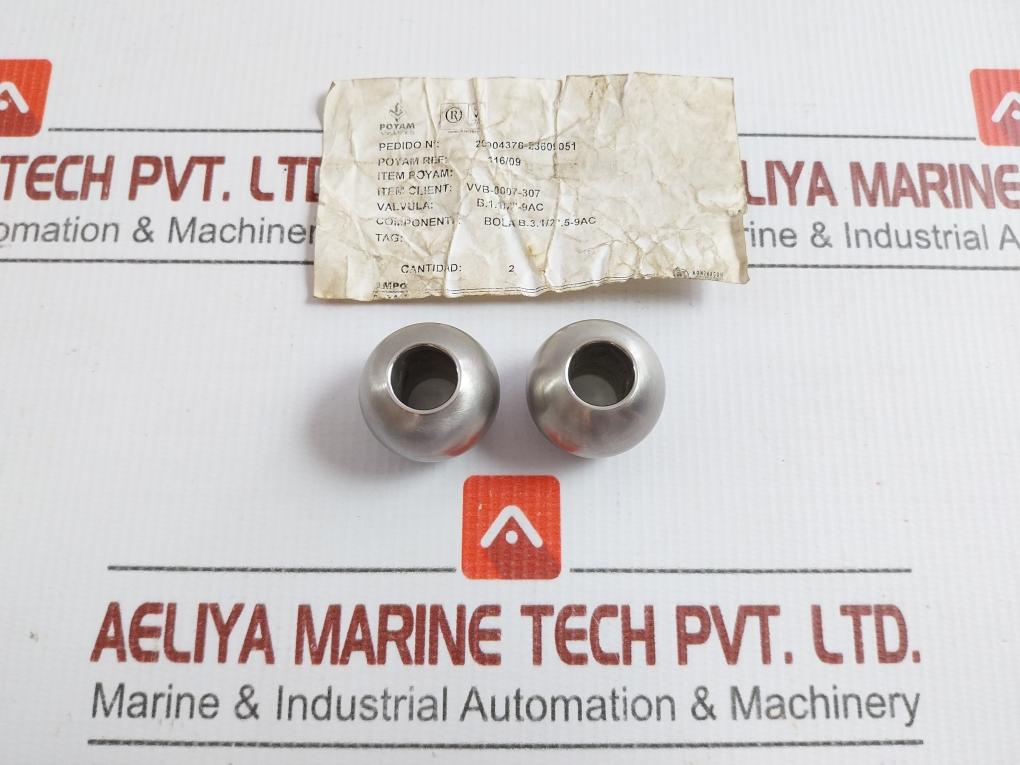 Ampo Valve Ball Steel 116/09 Poyam In New