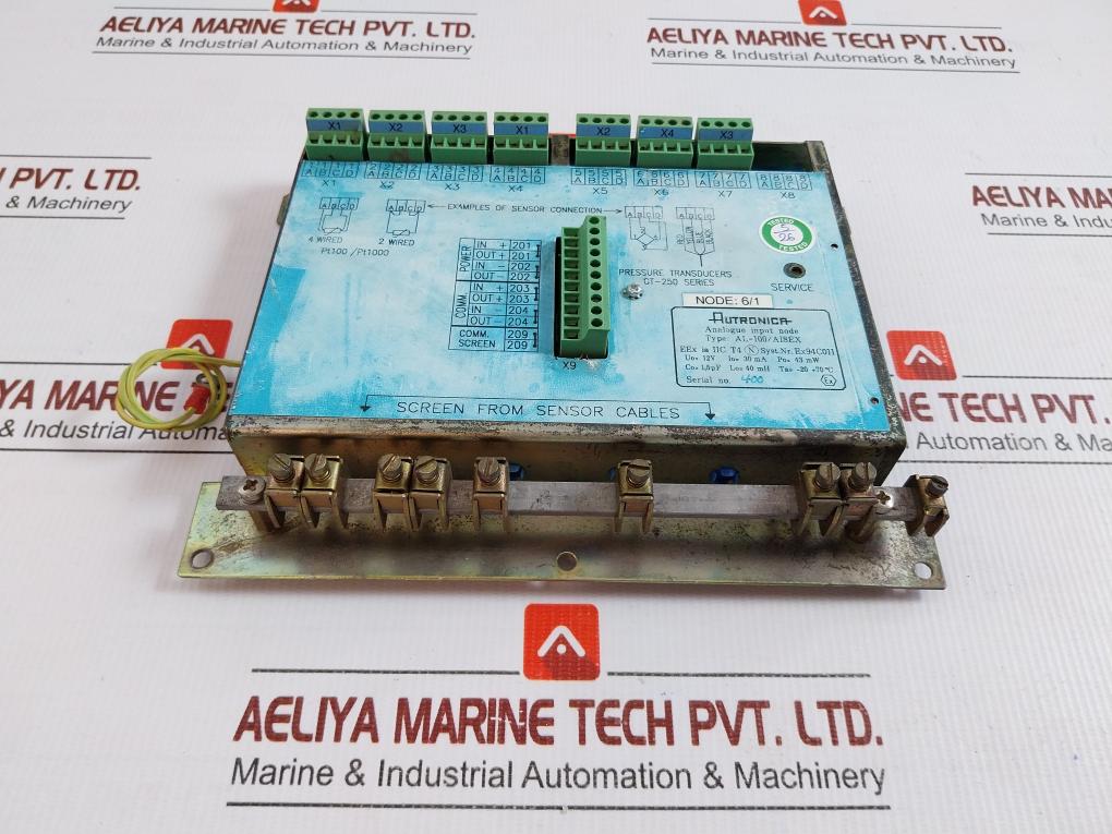 Analog Input Node Pressure Transducer Module -20 +70c Part No. Al-100/Ai8ex By Autronica
