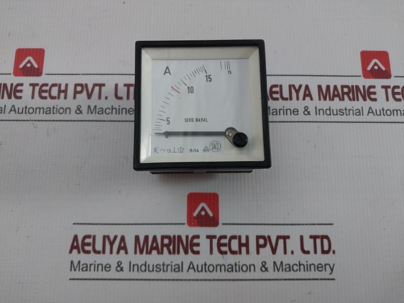 Analog Panel Ammeter In 150 Gm 0-15/75 A By Saci