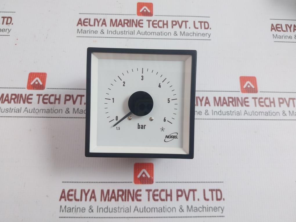 Analog Panel Pressure Meter 0-6 Bar 4-20ma Rq96 Brand Noris