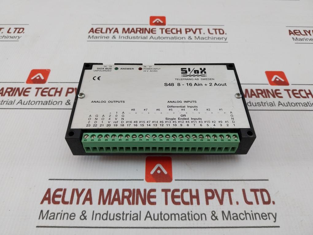 Aout Telefrang Analog Input/Output Module S48 8-16 Ain + 2