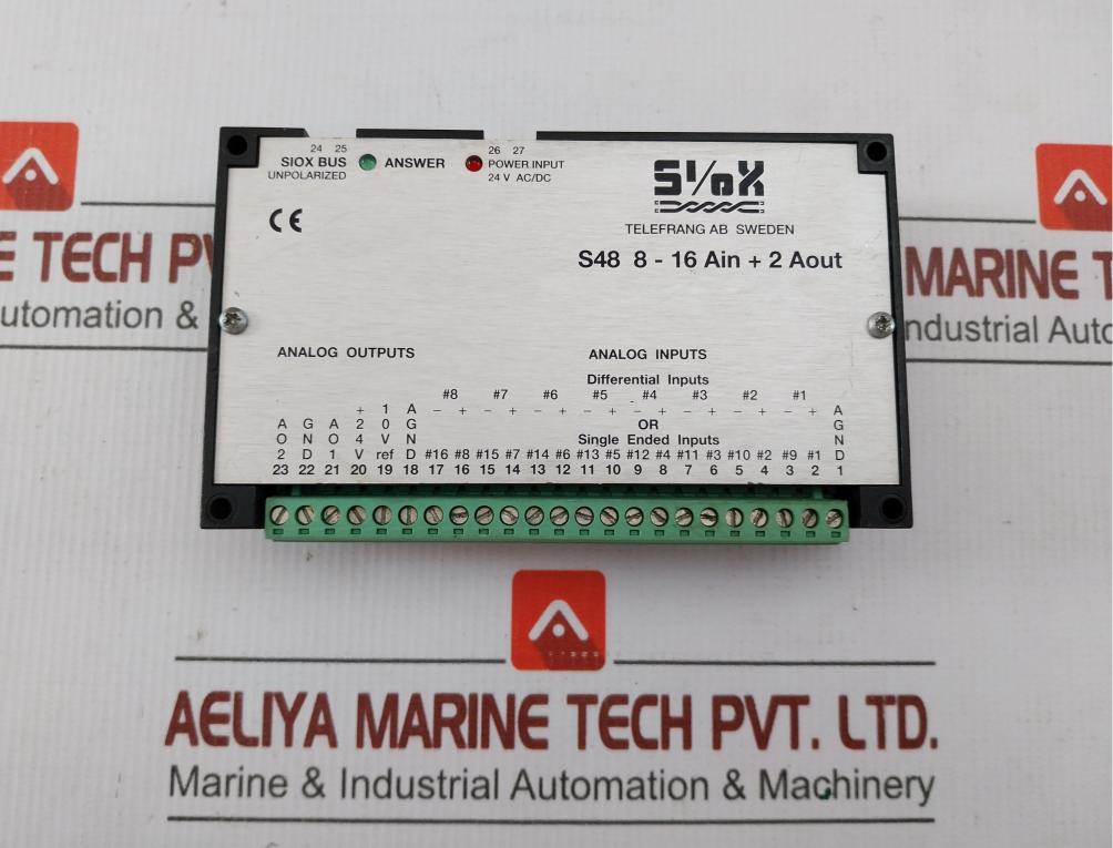 Aout Telefrang Analog Input/Output Module S48 8-16 Ain + 2