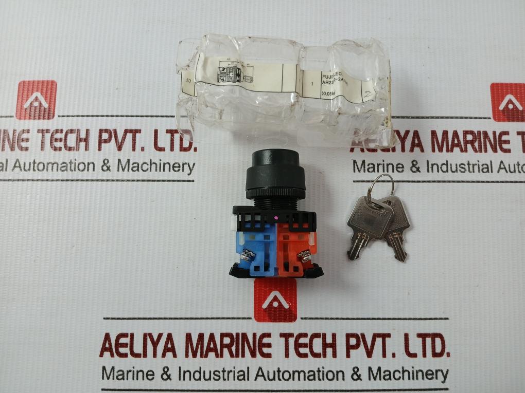 Ar22jr-2a11a Key Selector Switch 250v 6a Brand Fuji Electric