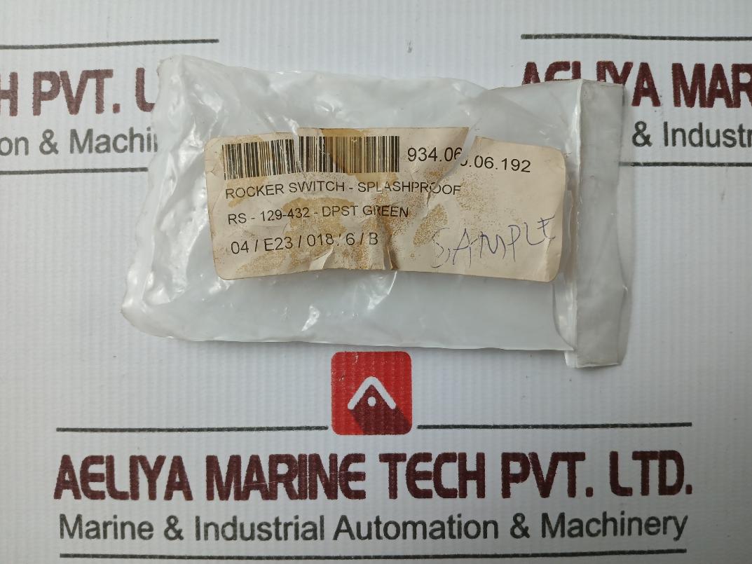 Arcolectric C1353Al Rocker Switch-splashproof Dpst Green T83