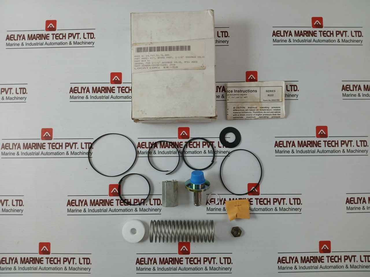 Asco 304046 Spare Parts Kit For 1-1/2" 8222b28 Steam Solenoid Valve Series 8222