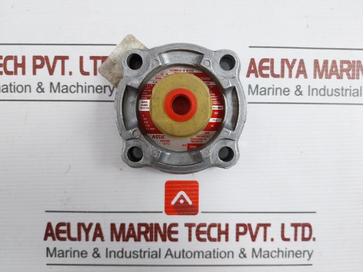 Asco Tf10A21 Pressure Switch Transducer Range - 3-100 Psi