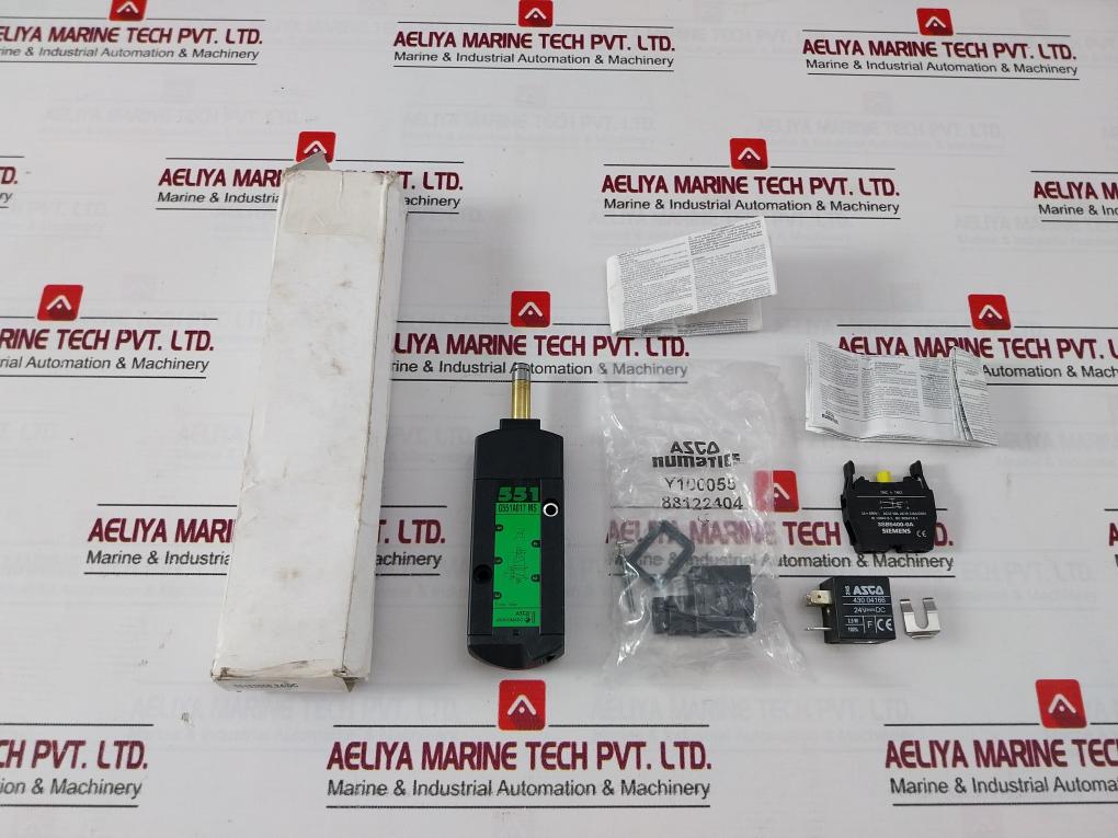 Asco G551A017 Ms Solenoid Valve 10 Bar 24V Dc 690V Ac