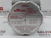 Asco Sa11Ak Pressure Switch 5A, Res 125 Or 250Vac