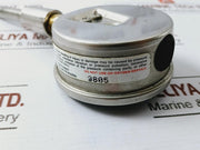 Ashcroft 1008 Pressure Gauge 0-30 Psi W/ Soldered Bronze Tube & Brass Socket 