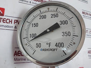 Ashcroft 50-ei-60-l-025-50/400F-xnh Bimetal Thermometer 5” 50 To 400°F 