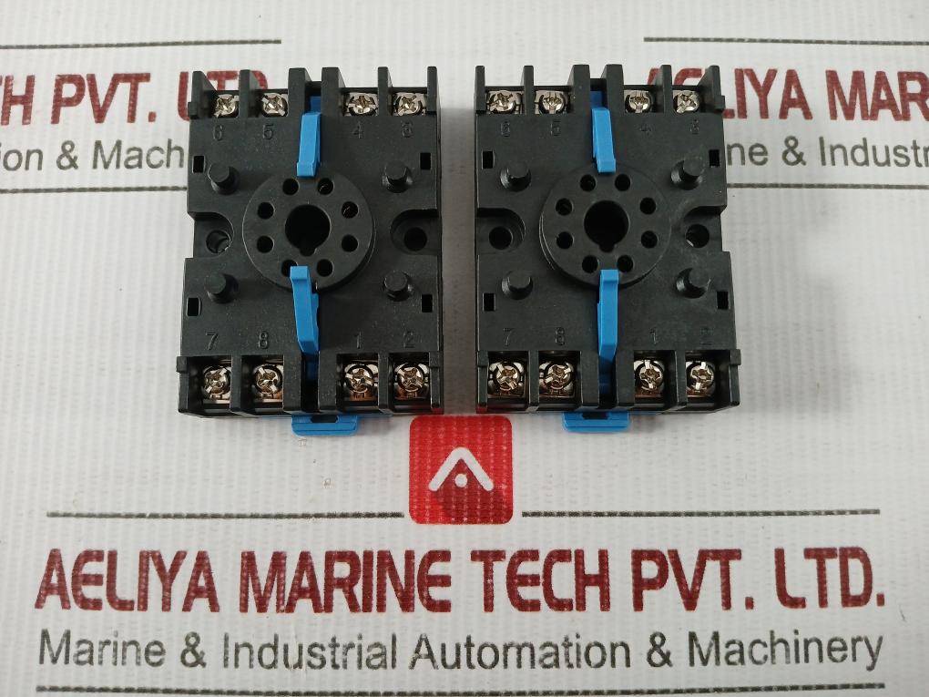 Autonics-250V-7A-8-pin-Round-Relay-Socket-Base-Ps-08-N-Lot-Of-6X-208025-1