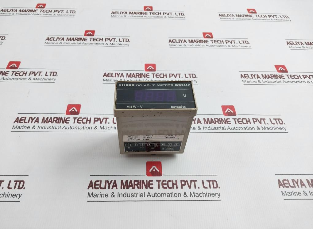 Autonics M4W-dv-2 Dc Volt Meter 50/60Hz 4Va 100-240Vac
