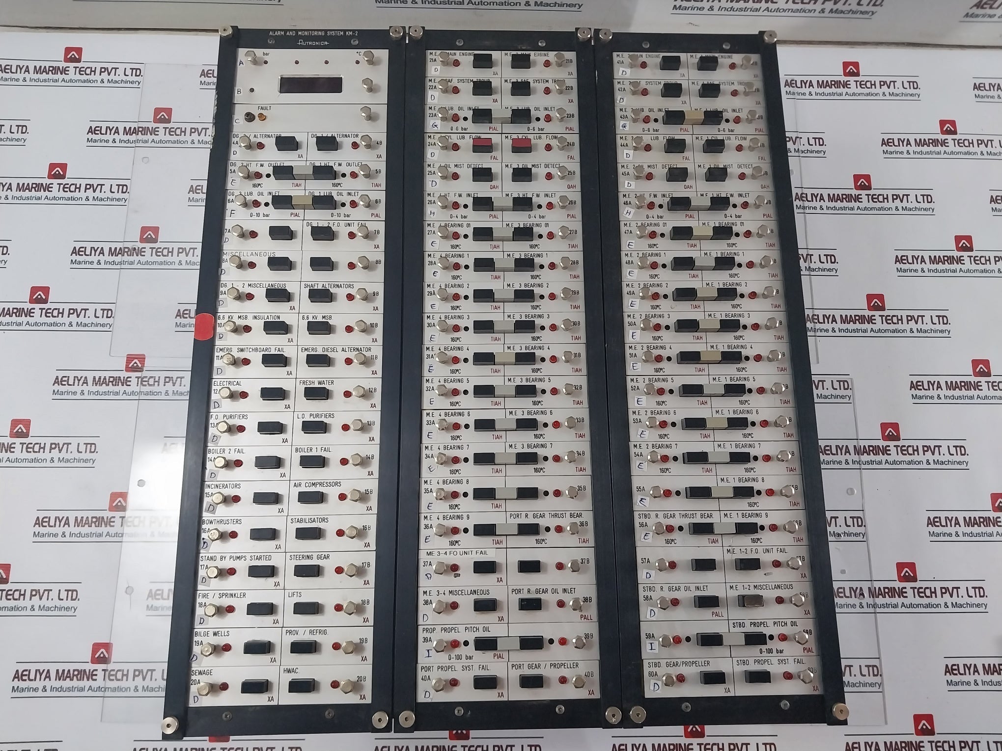 Autronica Km-2 Alarm And Monitoring System Used
