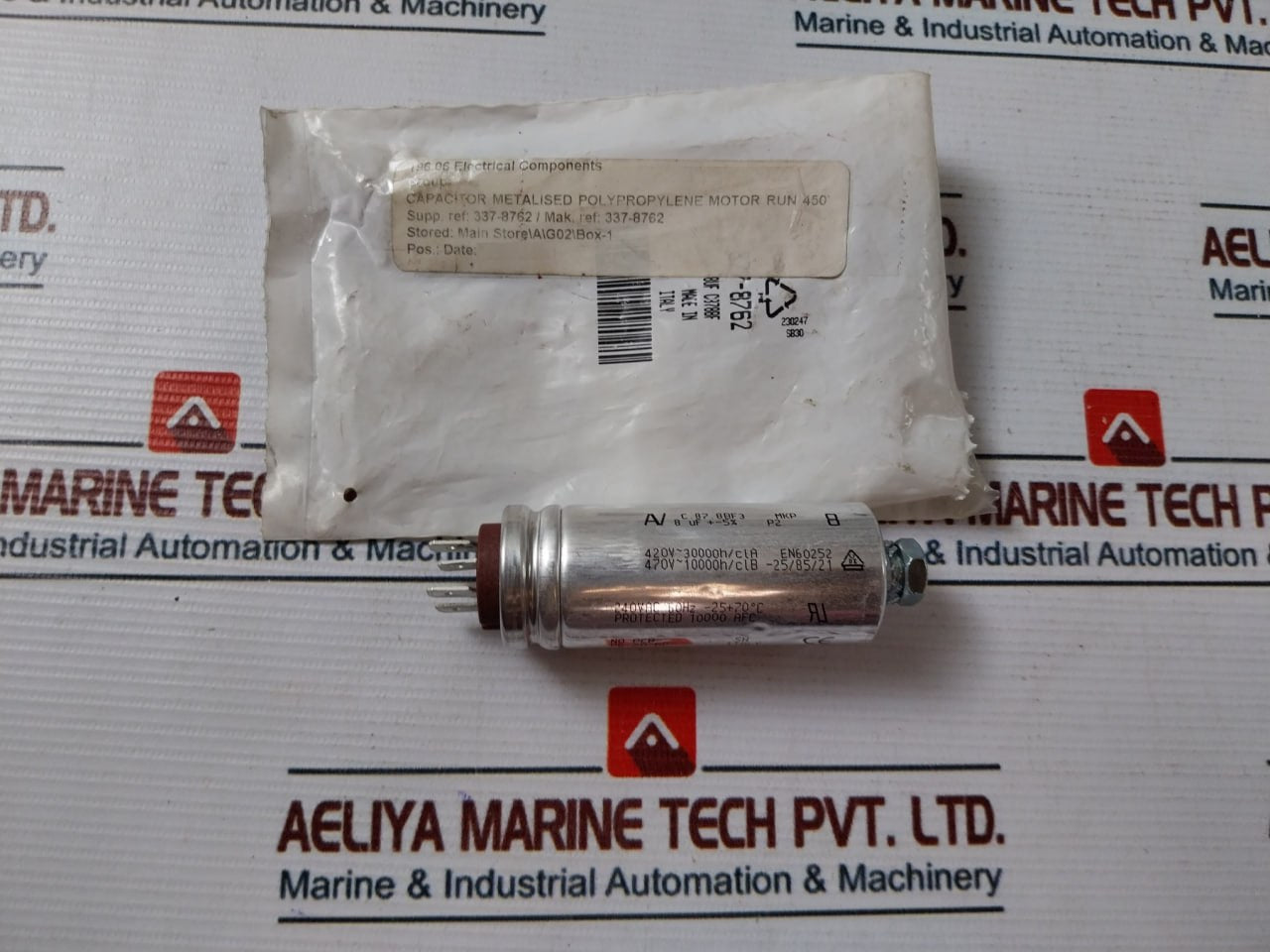 Av Arcotronics C.87.8Bf3 Mkp Capacitor 240Vac 60Hz -25 +70Â°C