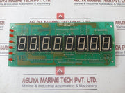Avery Dm8 Mod0 6 Red Led 8 Digit Display Printed Circuit BoardÂ 