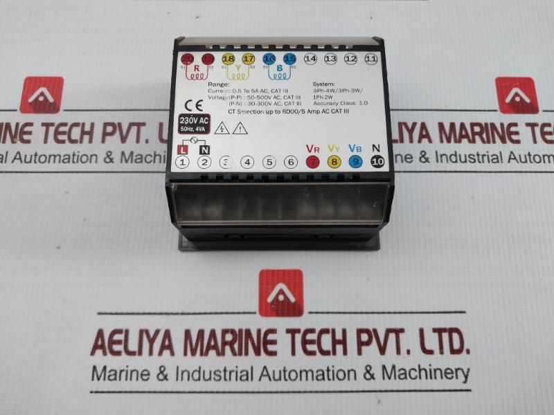 Avf 19n 3-Phase Digital Multifunction By Multispan Meter 230v Ac, 50hz