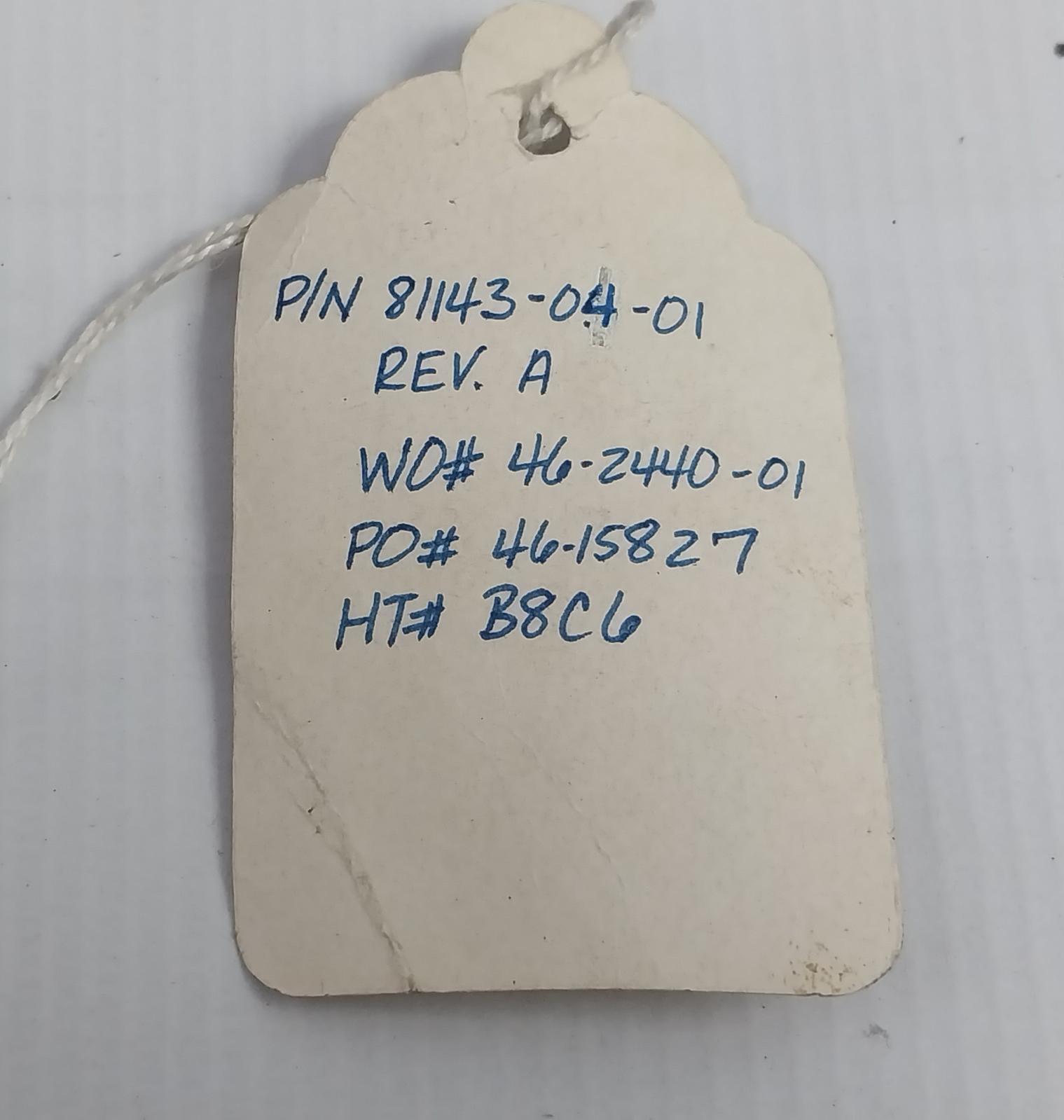 Axon 81143-04-01 Position Indicator Rod For Choke Manifold Rev.A B8C6