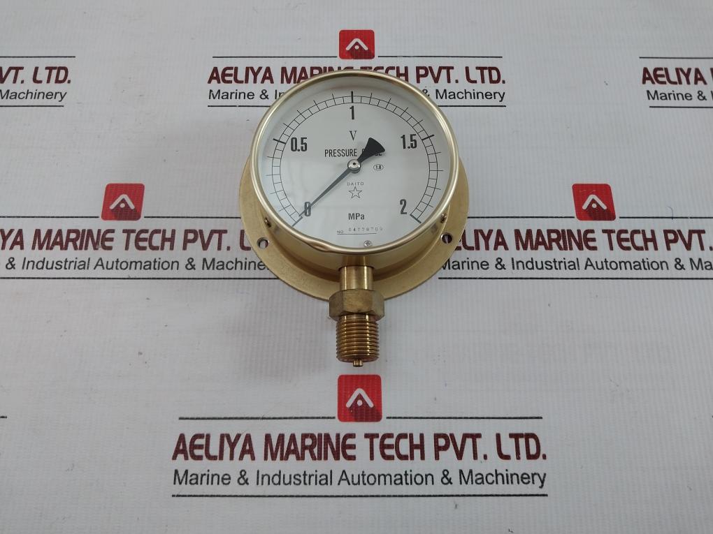 Pressure Gauge By Daito Keiki Seisakusho 0-2 Mpa B S  In New Condition