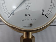 Pressure Gauge By Daito Keiki Seisakusho 0-2 Mpa B S  In New Condition