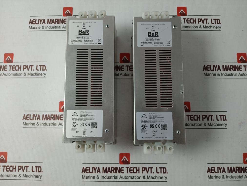 B&amp;R 8B0F0550H000.000-1 Power Supply Module 3X520/300V 50/60Hz E225616